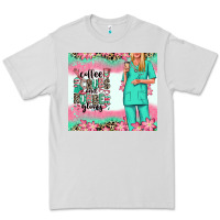 Dove Grey coffee scrubs rubber gloves nurse Premium Tee - RanaPortraitStore