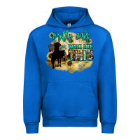 Cobalt Pretty girls walk like this Urban Hoodie - HowdyJamesFarm