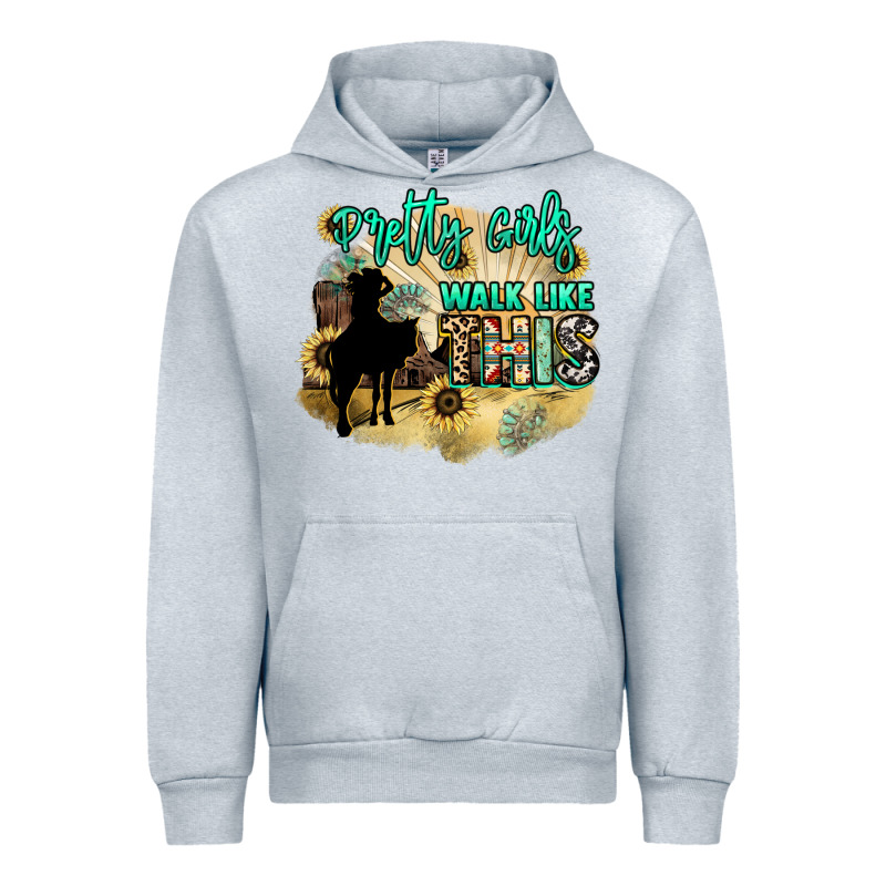 Pretty Girls Walk Like This Urban Hoodie by HowdyJamesFarm | Teevron