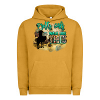 Pigment Peanut Butter Pretty girls walk like this Urban Hoodie - HowdyJamesFarm