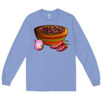 Colony Blue chilli con carne Long Sleeve Tee - AdoDesignShop