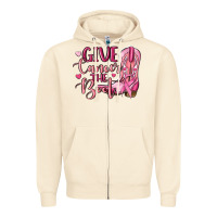 Sandshell give cancer the boot Zipper Hoodie - MaliasSmallBusiness