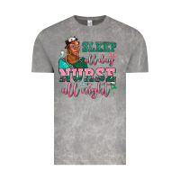 Cloud Rock afro  nurse sleep all day nurse all night Vintage Tee - AdoDesignShop