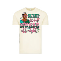 Vintage Arctic afro  nurse sleep all day nurse all night Vintage Tee - AdoDesignShop