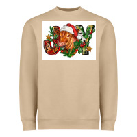 Mushroom christmas heifer joy Heavyweight Sweatshirt - FaDigitalArtStudio