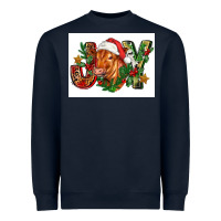 Navy christmas heifer joy Heavyweight Sweatshirt - FaDigitalArtStudio