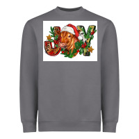 Storm christmas heifer joy Heavyweight Sweatshirt - FaDigitalArtStudio