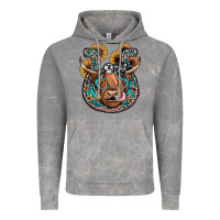 Cloud Rock highland cow horseshoe Vintage Hoodie - JahusDesignShop
