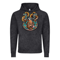 Highland Cow Horseshoe Vintage Hoodie | Teevron