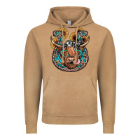 Vintage Camel highland cow horseshoe Vintage Hoodie - JahusDesignShop