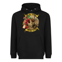 Black Sorta merry sorta scary skull Heavyweight Hoodie - NancyCooperArtShop