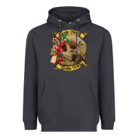 Smoke Sorta merry sorta scary skull Heavyweight Hoodie - NancyCooperArtShop