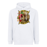 White Sorta merry sorta scary skull Heavyweight Hoodie - NancyCooperArtShop