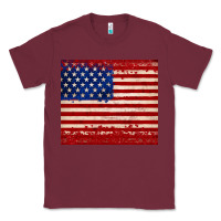 Burgundy american flag tumbler Classic Tee - JahusDesignShop