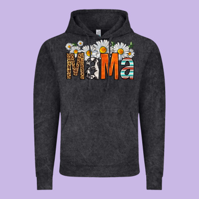 Western Daisies Mama Vintage Hoodie Designed By Hra Design Shop