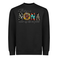 Black being nana makes my life complate Heavyweight Sweatshirt - CowhideDigitalArt