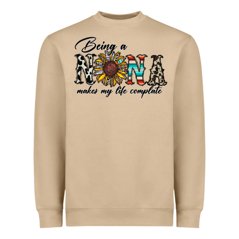 Being Nana Makes My Life Complate Heavyweight Sweatshirt by CowhideDigitalArt | Teevron
