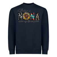 Navy being nana makes my life complate Heavyweight Sweatshirt - CowhideDigitalArt