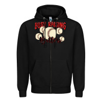 Black busy raising ballers Zipper Hoodie - MaliasSmallBusiness