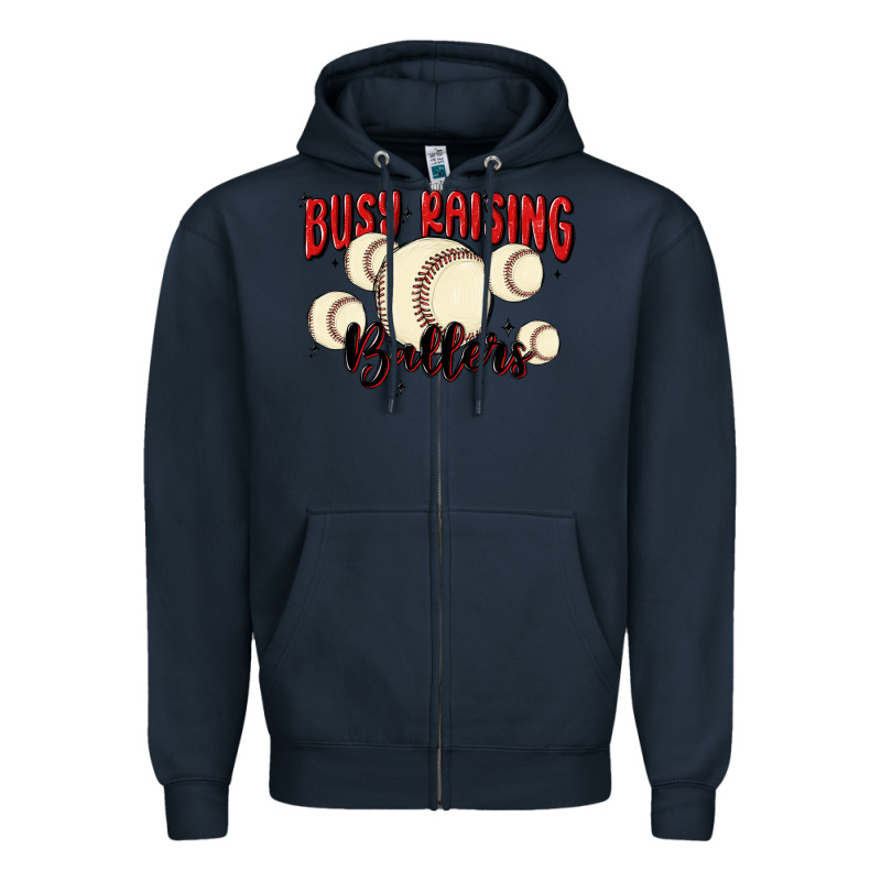 Busy Raising Ballers Zipper Hoodie by MaliasSmallBusiness | Teevron