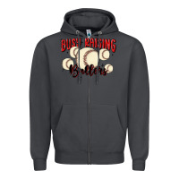 Smoke busy raising ballers Zipper Hoodie - MaliasSmallBusiness