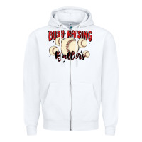 White busy raising ballers Zipper Hoodie - MaliasSmallBusiness