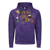 Cloud Purple trick or treat Vintage Hoodie - CowhideDigitalArt