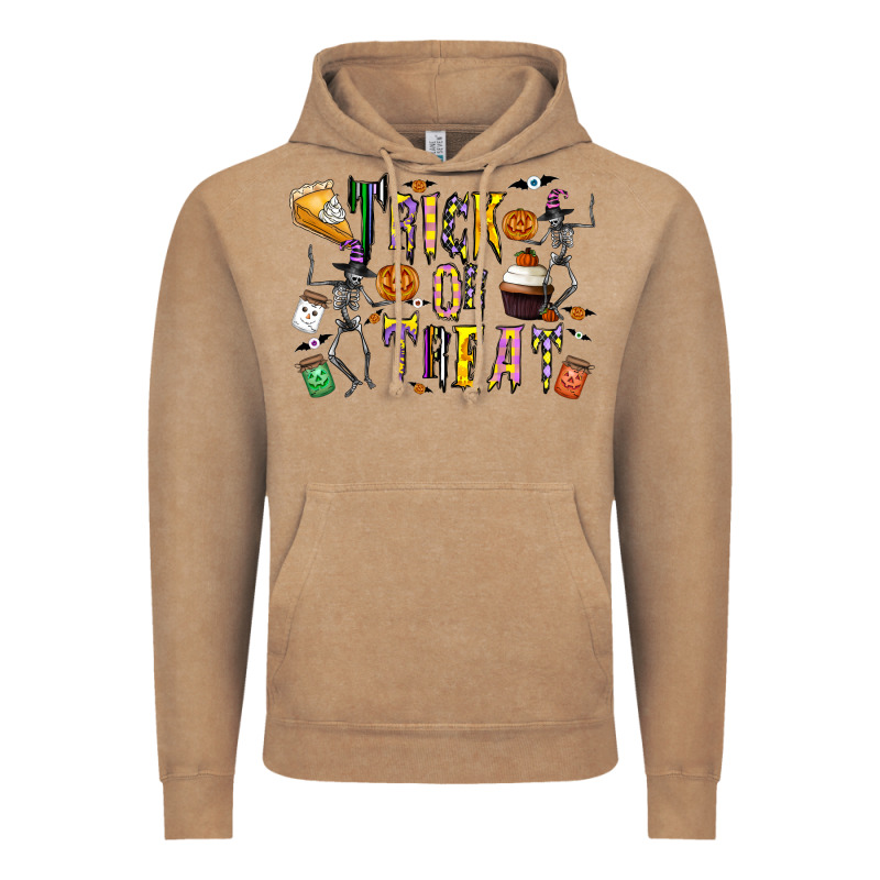 Trick Or Treat Vintage Hoodie by CowhideDigitalArt | Teevron