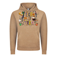 Vintage Coffee trick or treat Vintage Hoodie - CowhideDigitalArt