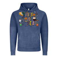 Vintage Denim trick or treat Vintage Hoodie - CowhideDigitalArt