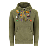 Vintage Olive trick or treat Vintage Hoodie - CowhideDigitalArt