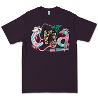 Plum floral cna certified nursing assistant Premium Tee - RanaPortraitStore