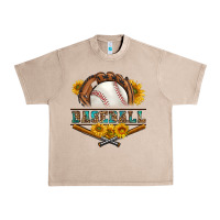 French Oak western baseball with sunflower Urban Heavy Tee - BundleAndBundleShop