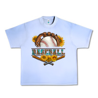 Grape Ice western baseball with sunflower Urban Heavy Tee - BundleAndBundleShop