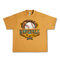 Western Baseball With Sunflower Urban Heavy Tee | Teevron