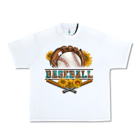 White western baseball with sunflower Urban Heavy Tee - BundleAndBundleShop