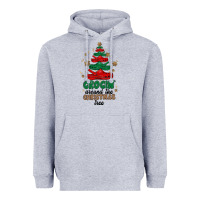 Heather Grey crocin around the christmas tree Heavyweight Hoodie - MaliasSmallBusiness