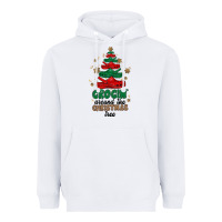 White crocin around the christmas tree Heavyweight Hoodie - MaliasSmallBusiness