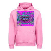 Fuchsia Pink just a girl who loves dragonfiles Urban Hoodie - TumblerDesignByShophia