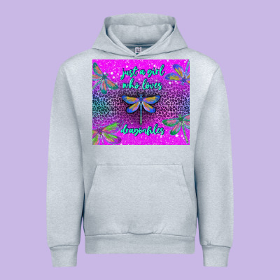 Just A Girl Who Loves Dragonfiles Urban Hoodie Designed By Tumblerdesignbyshophia