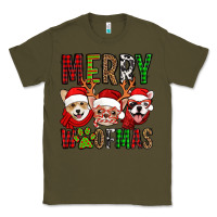 Army Green merry woofmas dogs Classic Tee - Jasminsmagicworld