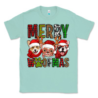 Seafoam merry woofmas dogs Classic Tee - Jasminsmagicworld