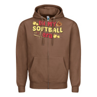 Chestnut in my softball era Zipper Hoodie - MaliasSmallBusiness