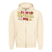Sandshell in my softball era Zipper Hoodie - MaliasSmallBusiness