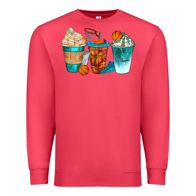 Basketball Coffee Cups Bbs Premium Sweatshirt by BundleAndBundleShop | Teevron