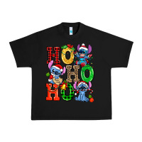 Black ho ho ho stitch Urban Heavy Tee - AdoDesignShop