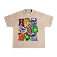French Oak ho ho ho stitch Urban Heavy Tee - AdoDesignShop