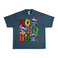 Midnight Navy ho ho ho stitch Urban Heavy Tee - AdoDesignShop