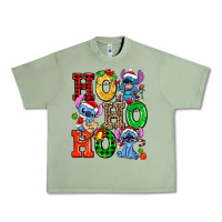 Oil Green ho ho ho stitch Urban Heavy Tee - AdoDesignShop