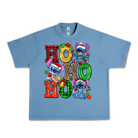 Pebble Blue ho ho ho stitch Urban Heavy Tee - AdoDesignShop
